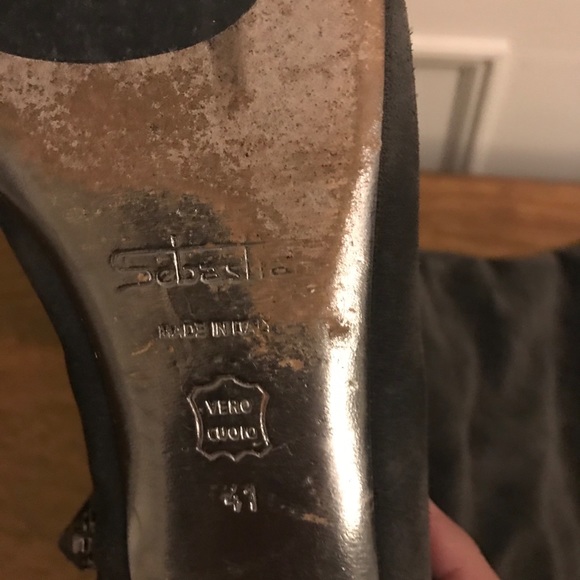 Sebastian Milano Over the Knee Suede Boots - Picture 11 of 14